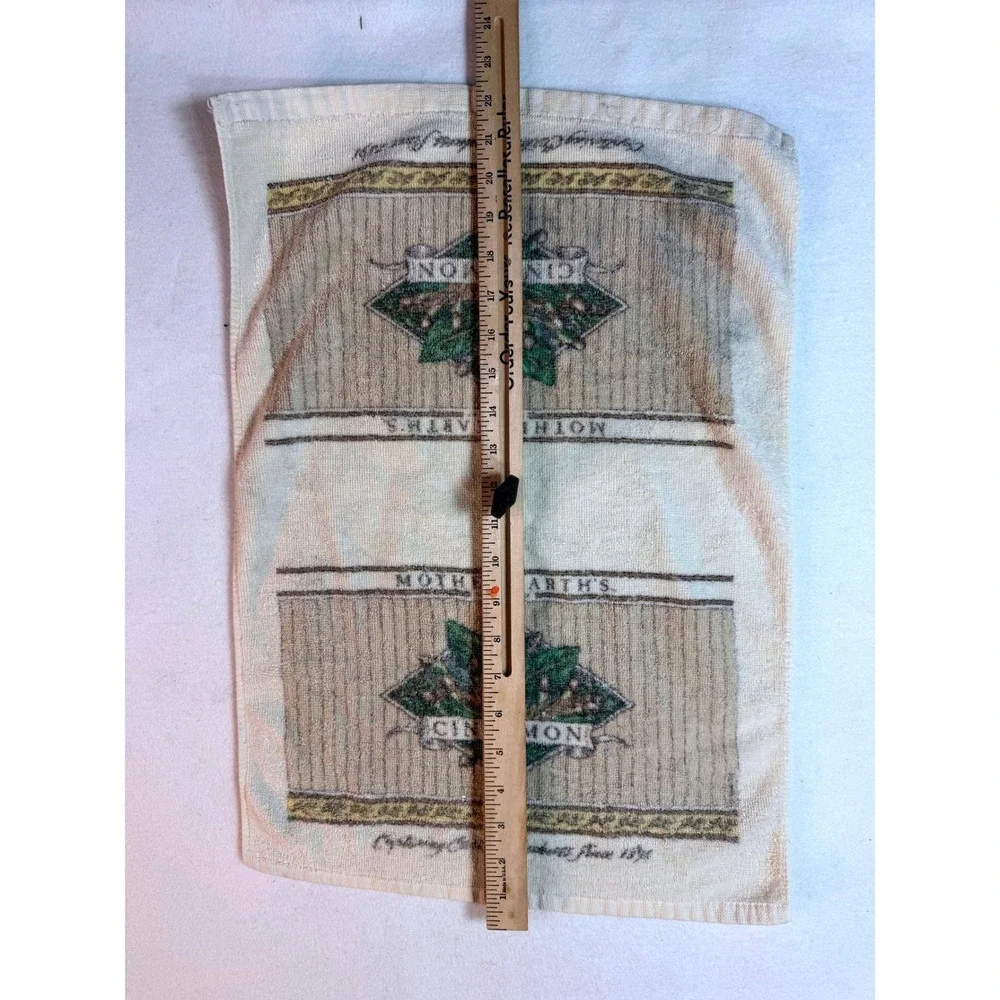 Vintage 80s Mother Earths‎ Kitchen Towel Country Cottage Farmhouse Dish Towel